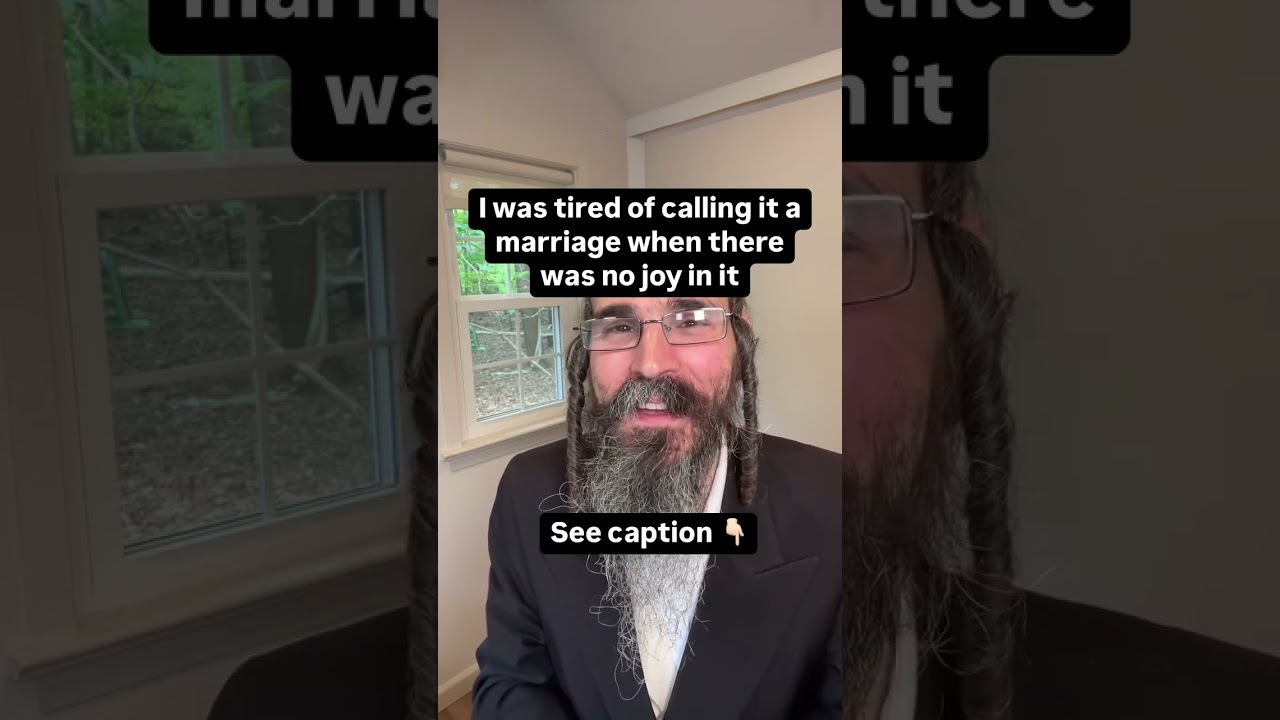 Tired of calling it a marriage when there's no joy in it