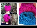 Crochet: Gorro Para Peinar Con Cola De Caballo o Chongo/MESSY BUN HAT :)