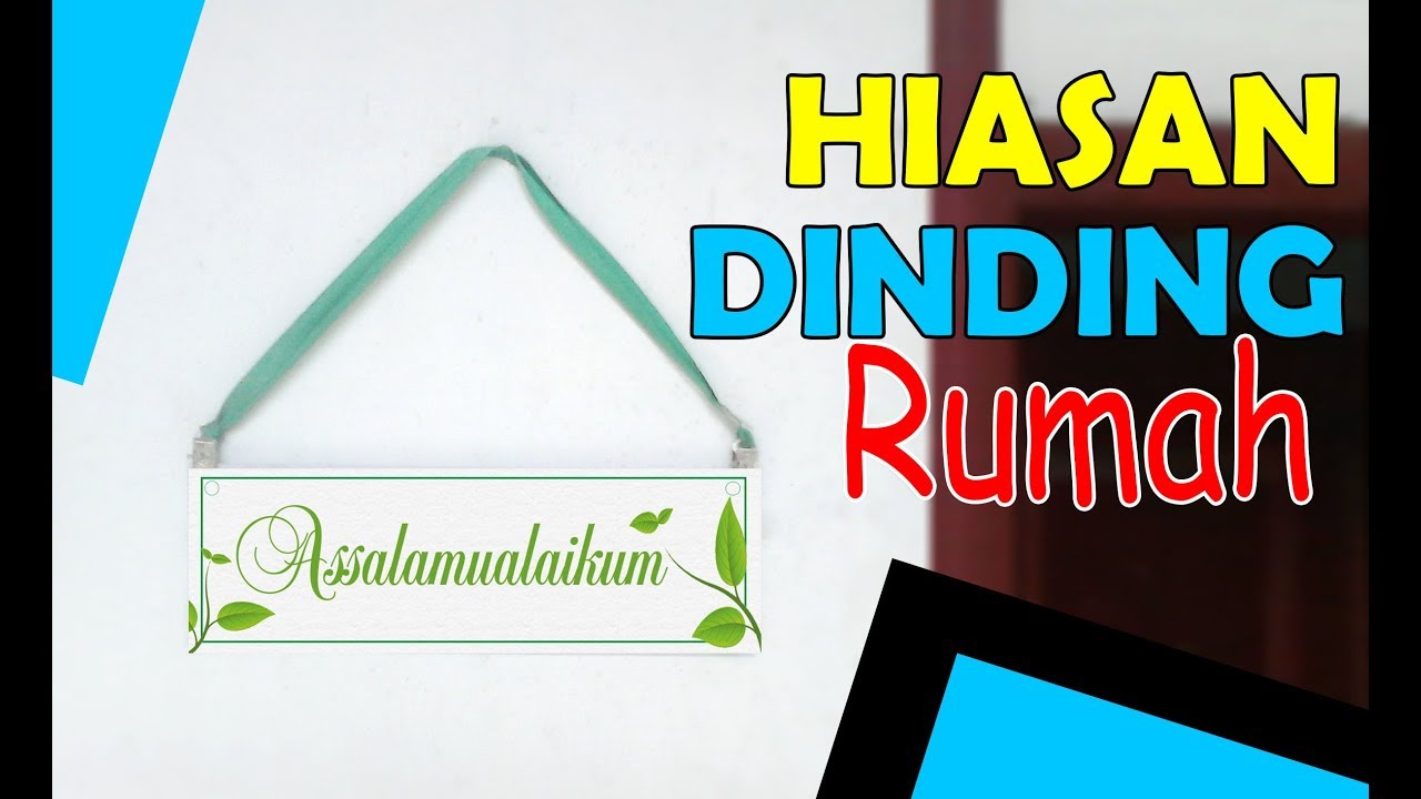 Membuat hiasan  dinding pintu  rumah PVC Card YouTube