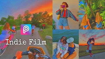 Indie film picsArt filter | Aesthetic indie kid filter | Picsart filters