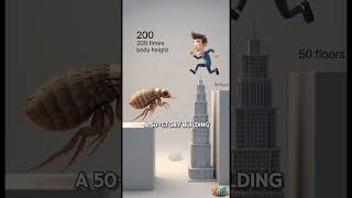 Fleas Can Jump Like Superheroes! 🦟 #sciencefacts #insects #shorts