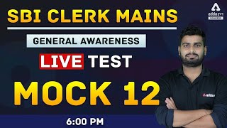 SBI Clerk General Awareness 2021 | Live Mock Test #12 for Banking Exams Preparation