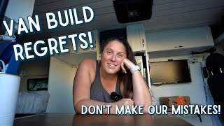 Seven Regrets, Six Months After Our DIY Van Build | Promaster Van Build 13