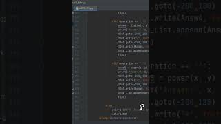 python programming//Create calculator in python turtle 🐢🐢🐢/#shorts