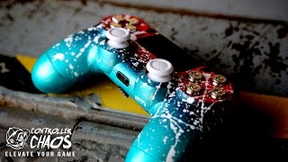 PS4 Crimson Teal Fade | Custom Controllers | Controller Chaos