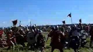 Fight of russian vikings IV. Historical reenactment. Секира