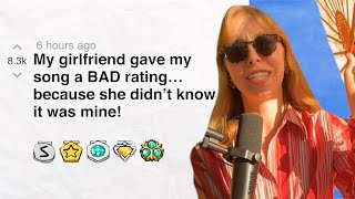 My girlfriend gave my song a BAD rating… because she didn’t know it was mine! | Reddit Stories