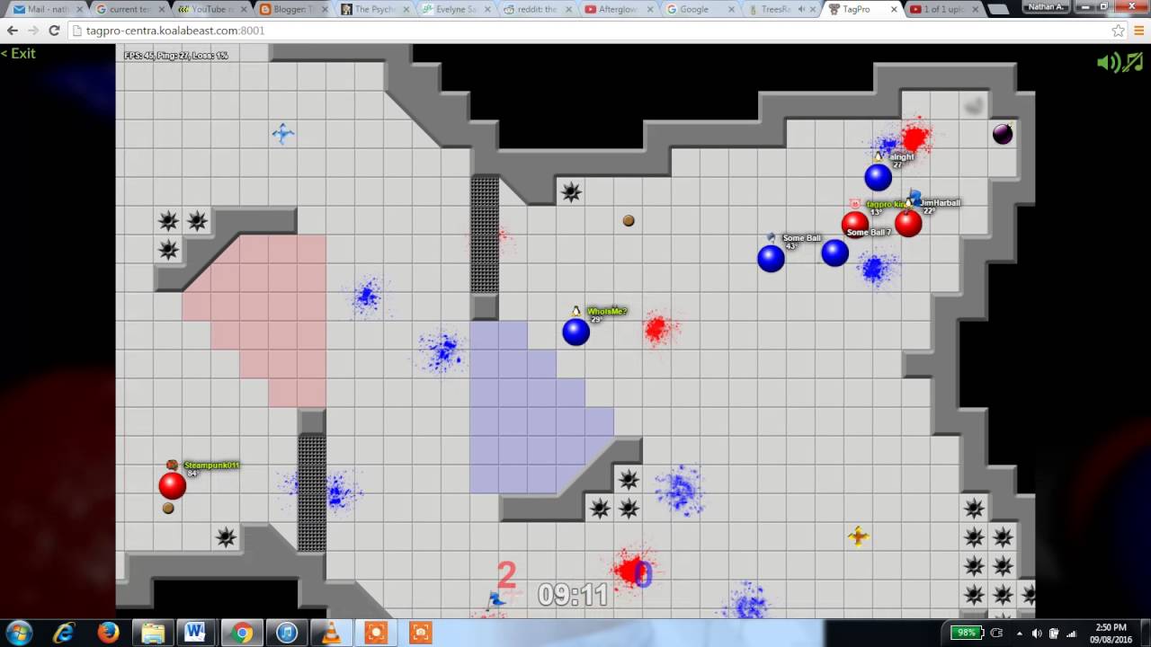 Aug 9 2016 TagPro Game 20 YouTube