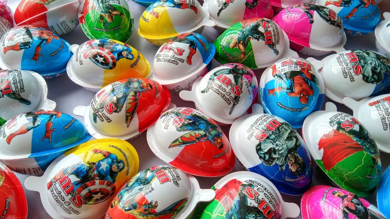 Must Watch Satisfying Surprise Eggs Unpacking, Kinder Joy Chocolate ASMR-66