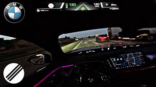 2027 BMW 7-Series 740 LCI Top Speed Drive on German Autobahn🏎(Autonomous Driving)