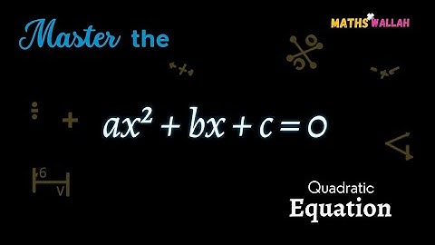 Learn The Quadratic Formula in 2 min