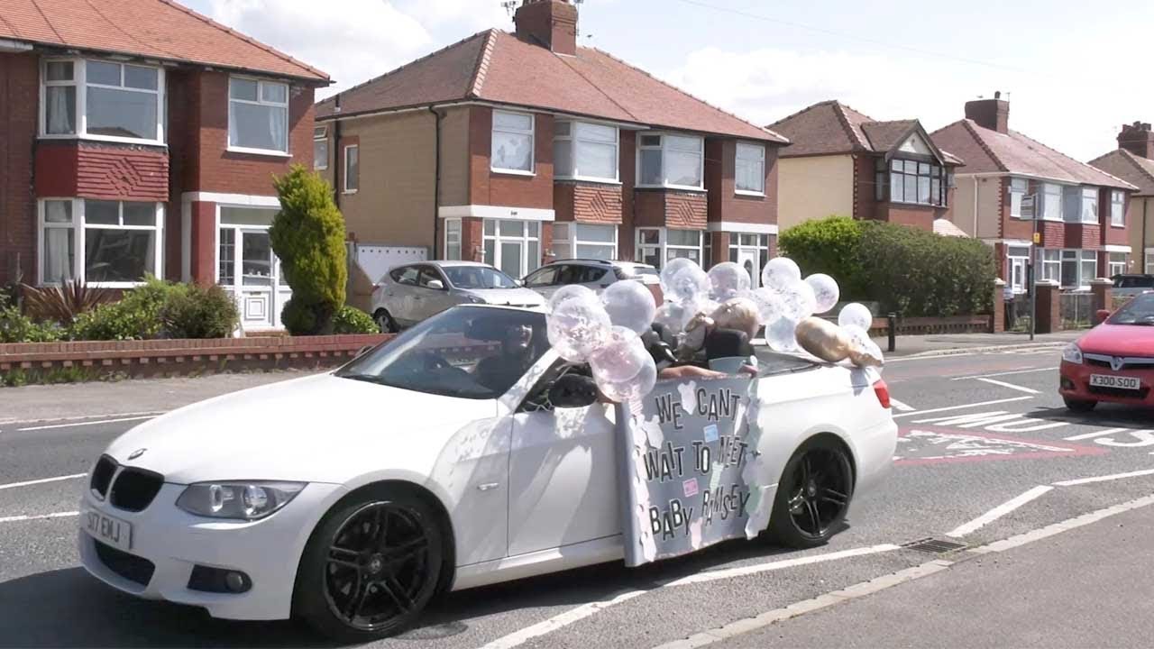 Mum-To-Be Gets Surprise Drive-By Baby Shower
