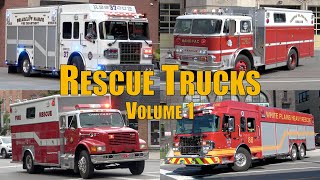 Fire Trucks Responding Compilation: Rescue Trucks (Volume 1)