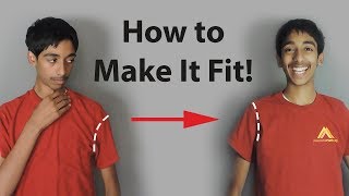 How to Tailor Mens T-Shirt Shoulders (DIY Easy Sewing Tutorial)