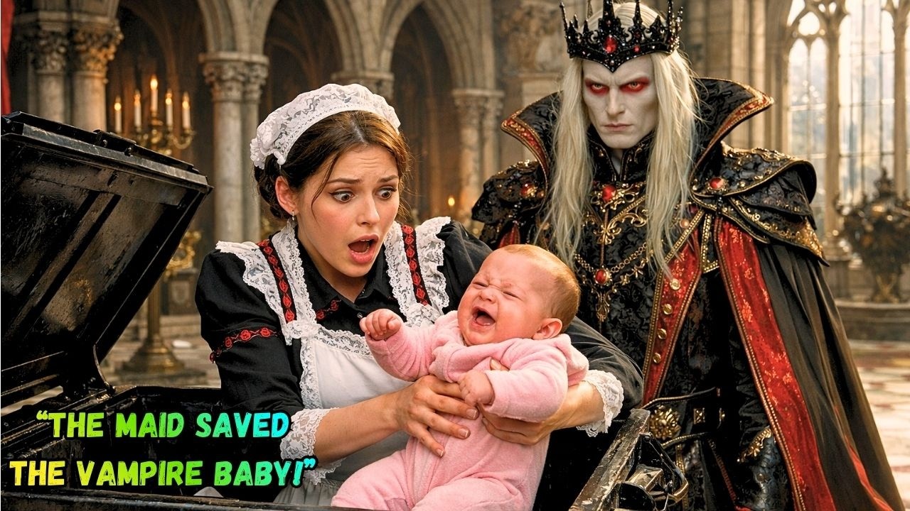 Poor Maid Found the Vampire King’s Daughter in the Trash… What the King Did Next Shocked the Entire