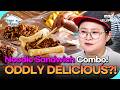 [MUKBANG] Japanese Convenience Store Food Makes a Wild Noodle Sandwich?! 🍜🥪 #Yakisoba #FoodHack