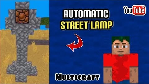 How to make automatic street lamp in MultiCraft! | Day/Night Sensor | Easy Tutorial