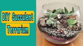 HOW TO BUILD A TERRARIUM SUCCULENT | DIY SUCCULENT TERRARIUM | PINAY JAPAN LIFE