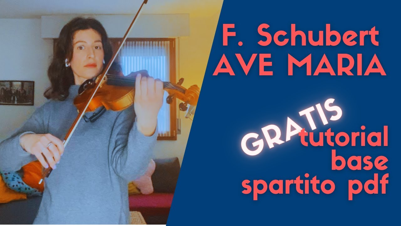 SCHUBERT: AVE MARIA | TUTORIAL PER VIOLINO (con base e spartito