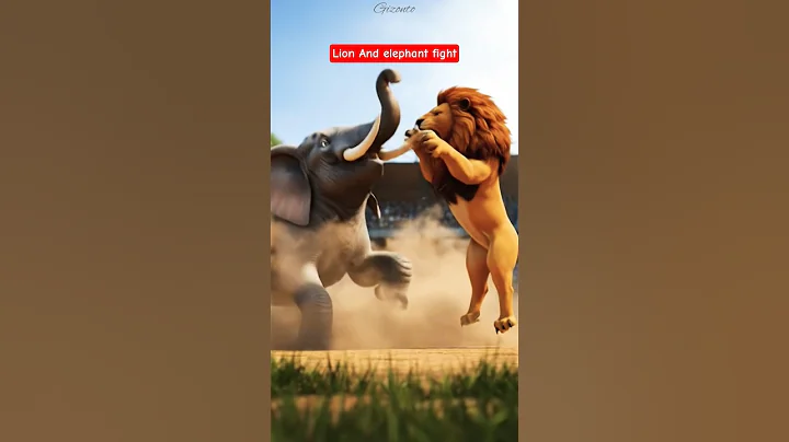 Lion vs Elephant Fight । #shorts #ai #cartoon #viral