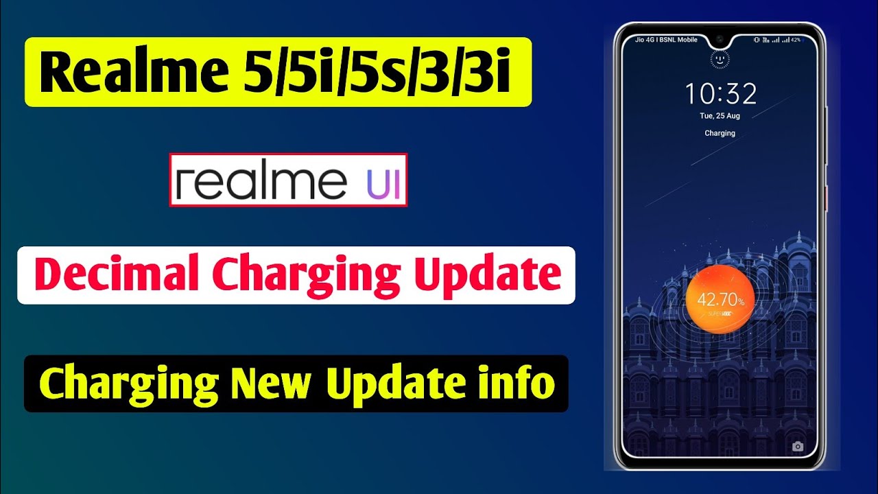 Decimal Charging Update Realme 3i/5s/5 | Realme 3/5i New Charging Update | Decimal info