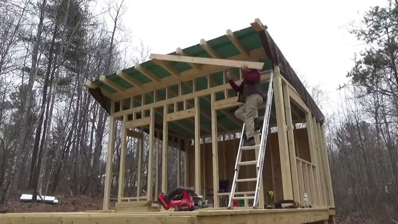 I Built a GUEST CABIN In My Woods - Start to Finish