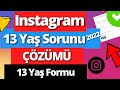 Instagram 13 Yaş Sorunu Çözümü (2022) | Hesap Kurtarma ve Kilitlenen Hesabı Açma
