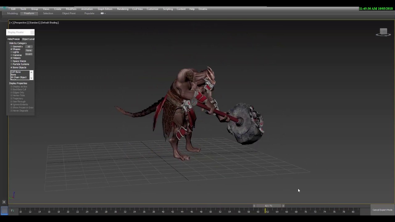 Game Rig Example Game rig and animation - YouTube