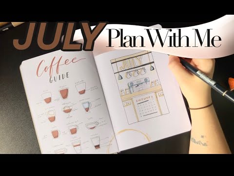 COFFEE SHOP THEME || PLAN WITH ME || JULY 2022