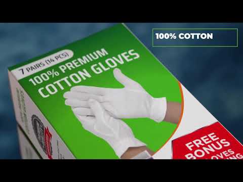 Best Cotton Gloves for Dry Hands, Eczema, Moisturizing , Inspection and