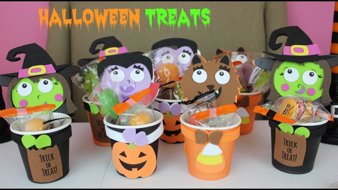 Halloween Treats DIY Halloween Crafts Goodie Bags Filled with  Candy|B2cutecupcakes - YouTube