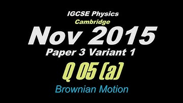Oct/Nov 2015 Paper 3 Var 1 (Q 05 (a)) IGCSE Physics CIE