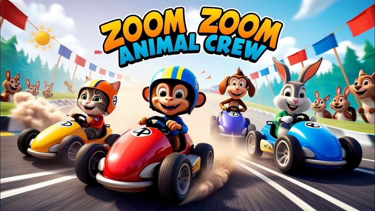 Monkey Dog Rabbit Let’s Race! With Cat, Monkey, Dog & Rabbit - YouTube