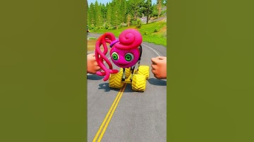 Funny Cars & Weird Cars VS BOLLARD SPIKEC Wolverine Fist Crush in BeamNG.drive