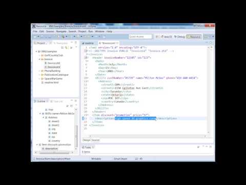 XML Training Courses -  How to Use XML DTD Validation Using Eclipse