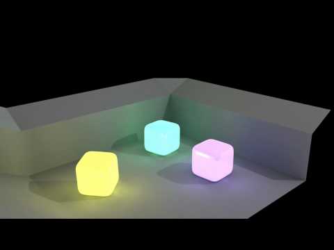Radiosity test animation - Blender 2.49