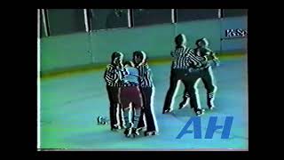 Ahl ?. ?, 1983-84 Mark Lofthouse,Nh V Sean Coady,Bng New Haven Nighthawks Binghamton Whalers