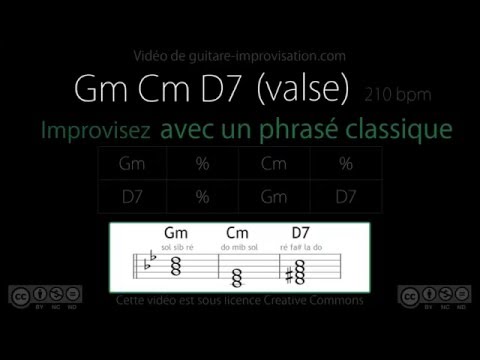 Improvisation classique (valse en Gm) : Backing Track