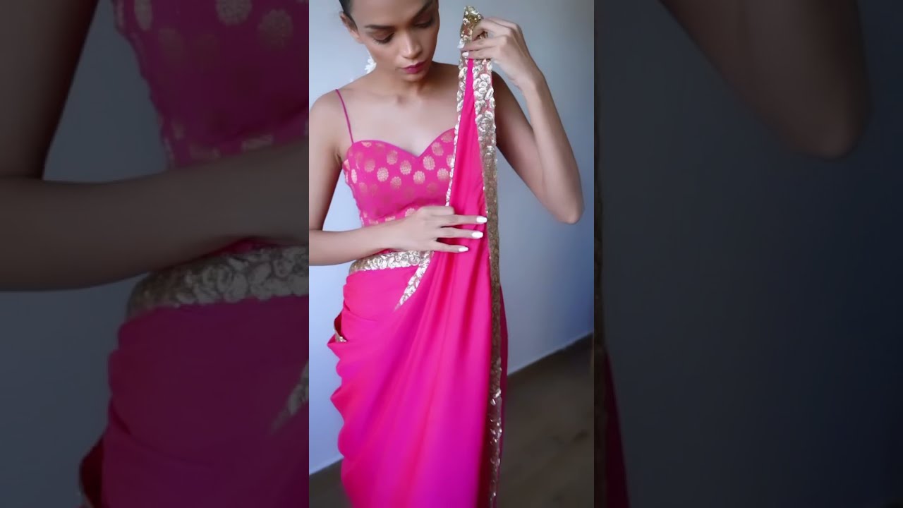 Wedding Guest Outfits Pre Draped Dhoti Saree Drape Shorts Monalishamahapatra