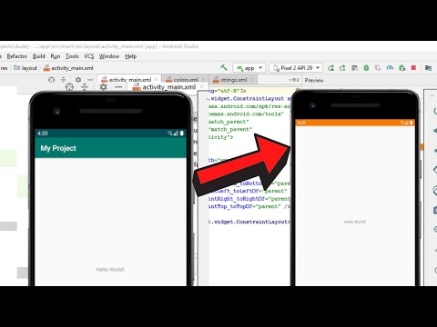 Implement transparent status bar for Android studio