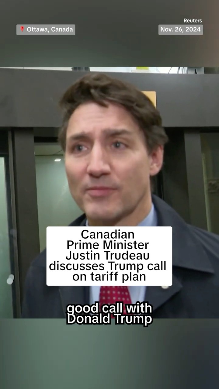 Canadian PM Justin Trudeau discusses Trump call on tariff plan