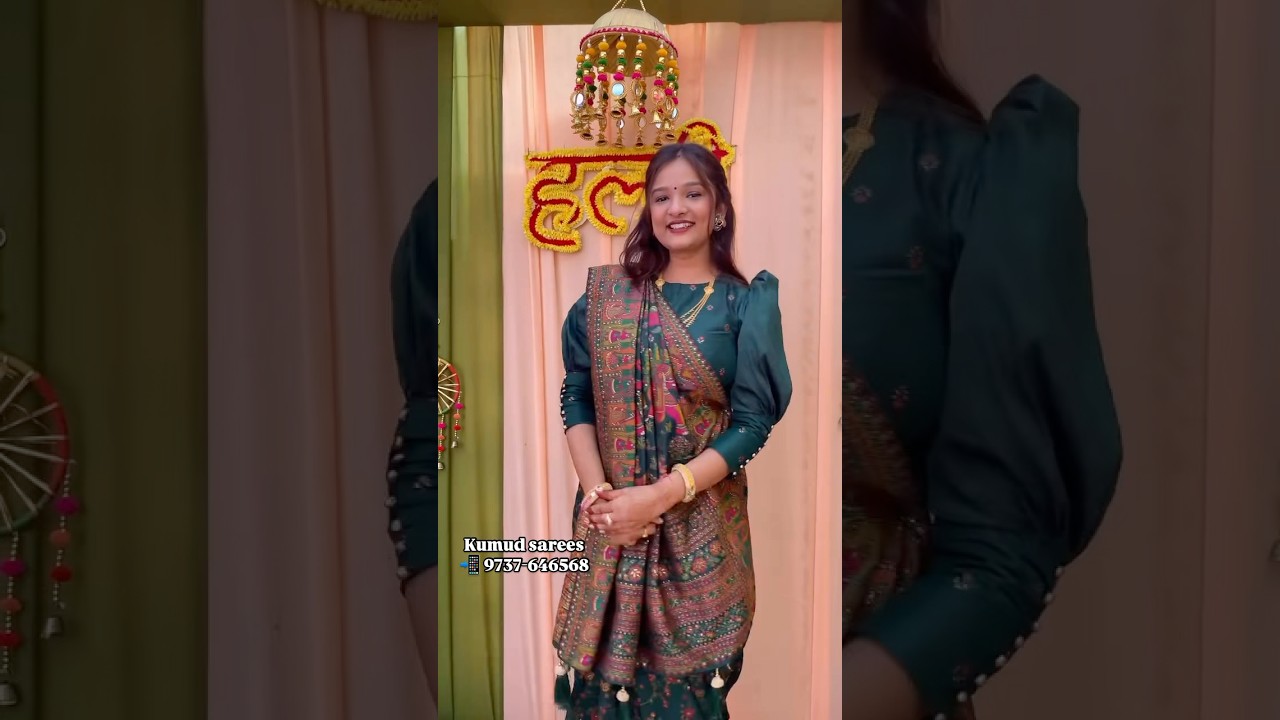 Best pashmina silk saree 