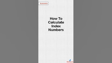 How to calculate index numbers | Economics