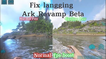 How to Fix Lagging and Good Pov In Ark Mobile Beta Revamp! || Ark Mobile Revamp Beta