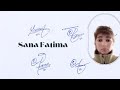 Sana fatima name signature style with arooj