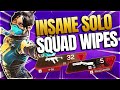 INSANE *SOLO* SQUAD WIPES in Apex Legends!