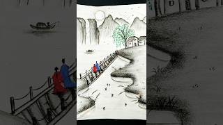 A Few Simple Strokes Will Teach You How To Draw A Three-Dimensional Landscape.