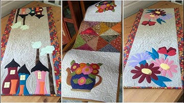 💞💞Attractive and stunning quilted patchwork table runner design by pop up fashion 💝💝