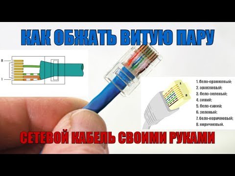 Как обжать витую пару? Как обжать сетевой кабель своими руками.