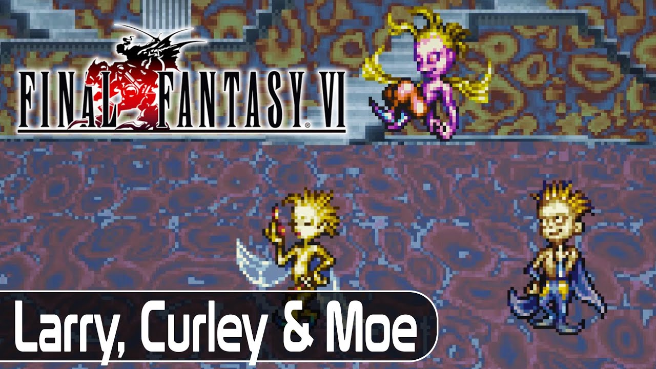 Final Fantasy VI Pixel Remaster - Larry, Curley & Moe Boss Fight | [PC]
